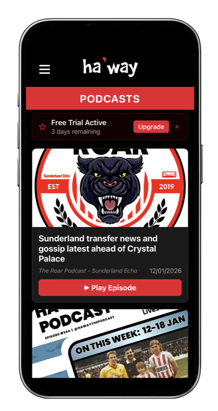 Ha'way Podcasts screen